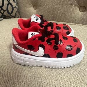 Toddler Nike ladybug shoes. Size 5c used once.